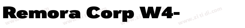 Remora Corp W4字体转换